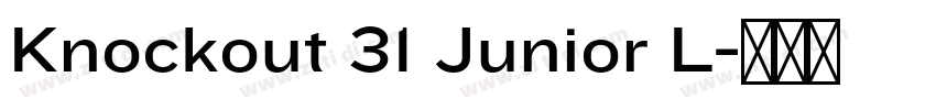 Knockout 31 Junior L字体转换 Knockout 31 Junior L字体转换